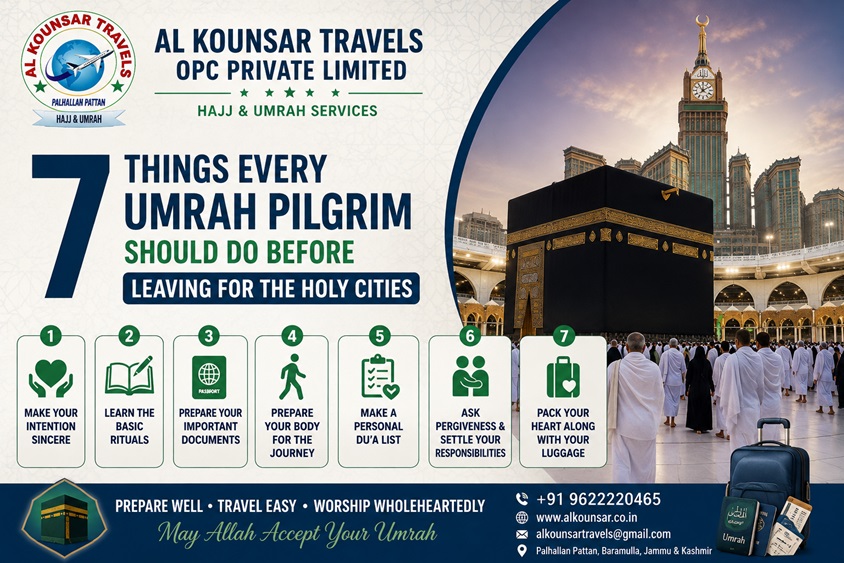 7 Things Every Umrah Pilgrim Should Do Before Leaving for the Holy Cities